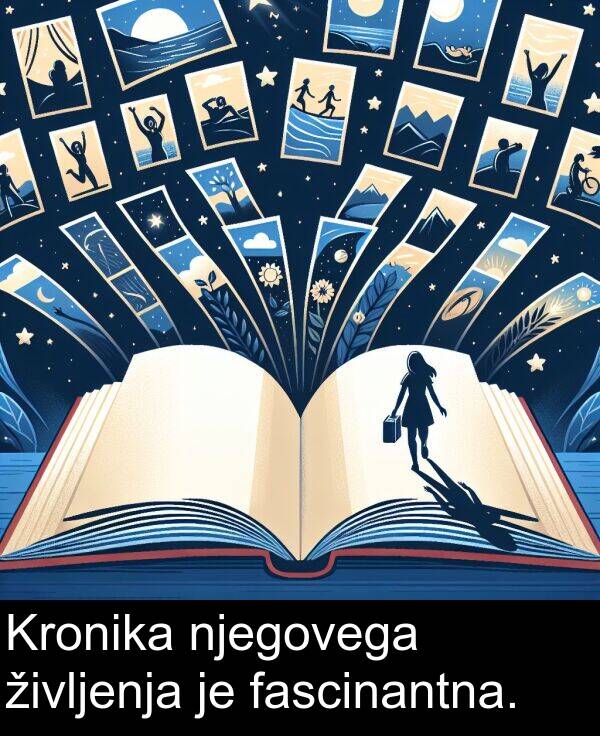 življenja: Kronika njegovega življenja je fascinantna.