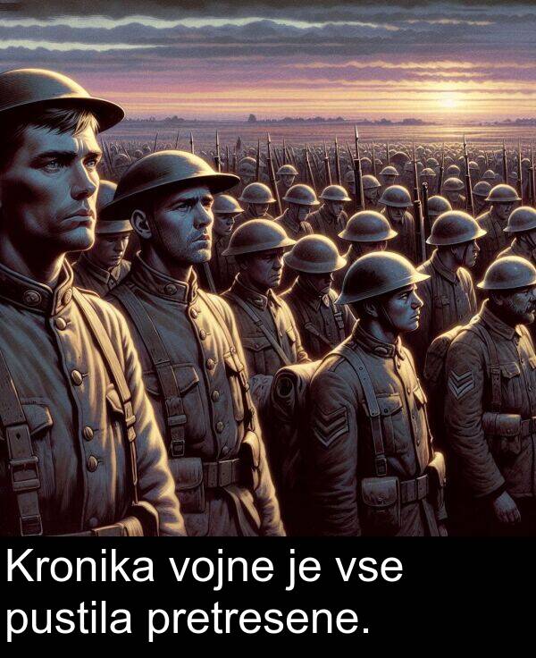 vse: Kronika vojne je vse pustila pretresene.