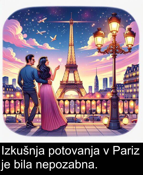 bila: Izkušnja potovanja v Pariz je bila nepozabna.