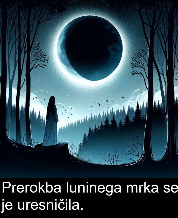 mrka: Prerokba luninega mrka se je uresničila.