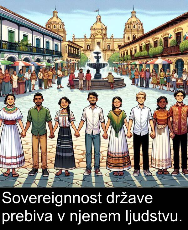 prebiva: Sovereignnost države prebiva v njenem ljudstvu.