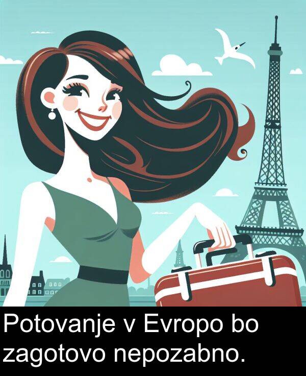zagotovo: Potovanje v Evropo bo zagotovo nepozabno.