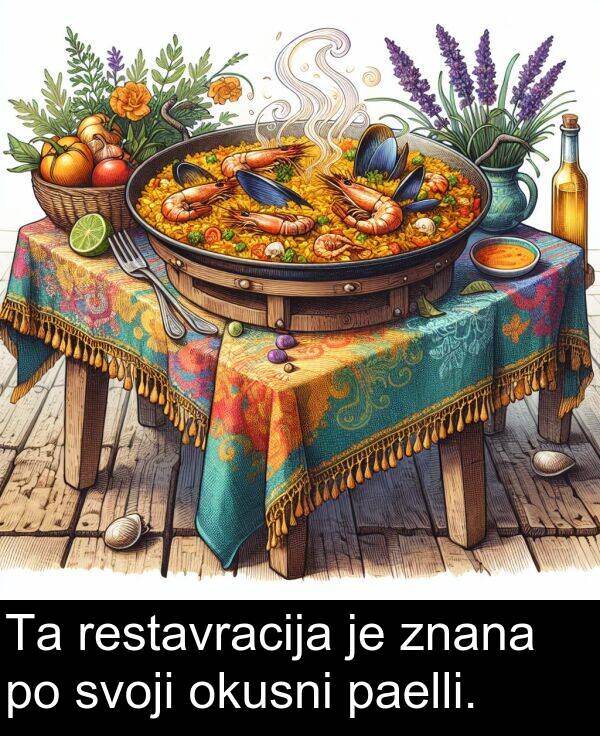 paelli: Ta restavracija je znana po svoji okusni paelli.