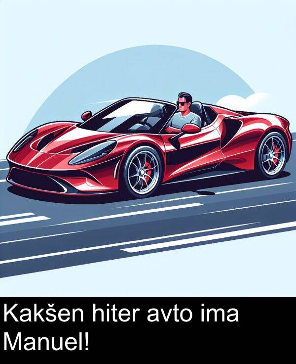 hiter: Kakšen hiter avto ima Manuel!