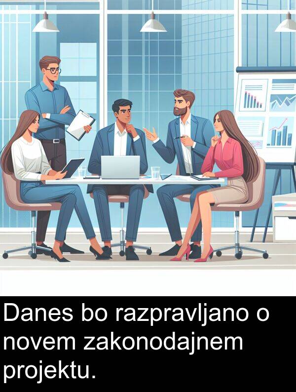 novem: Danes bo razpravljano o novem zakonodajnem projektu.