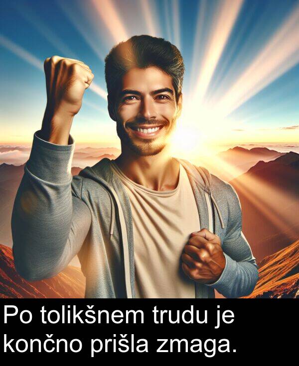 končno: Po tolikšnem trudu je končno prišla zmaga.