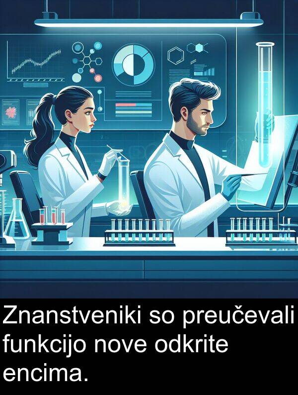 nove: Znanstveniki so preučevali funkcijo nove odkrite encima.
