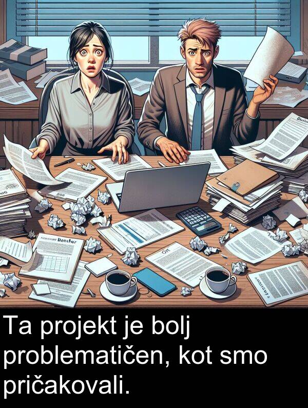 bolj: Ta projekt je bolj problematičen, kot smo pričakovali.