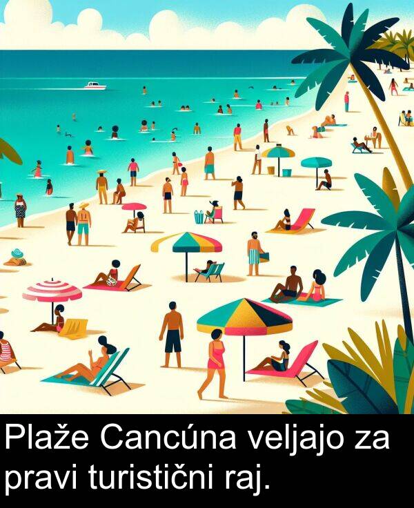 raj: Plaže Cancúna veljajo za pravi turistični raj.