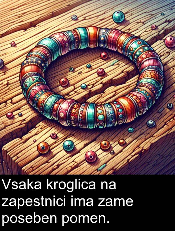 kroglica: Vsaka kroglica na zapestnici ima zame poseben pomen.