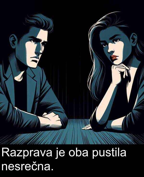 oba: Razprava je oba pustila nesrečna.