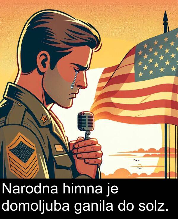 himna: Narodna himna je domoljuba ganila do solz.