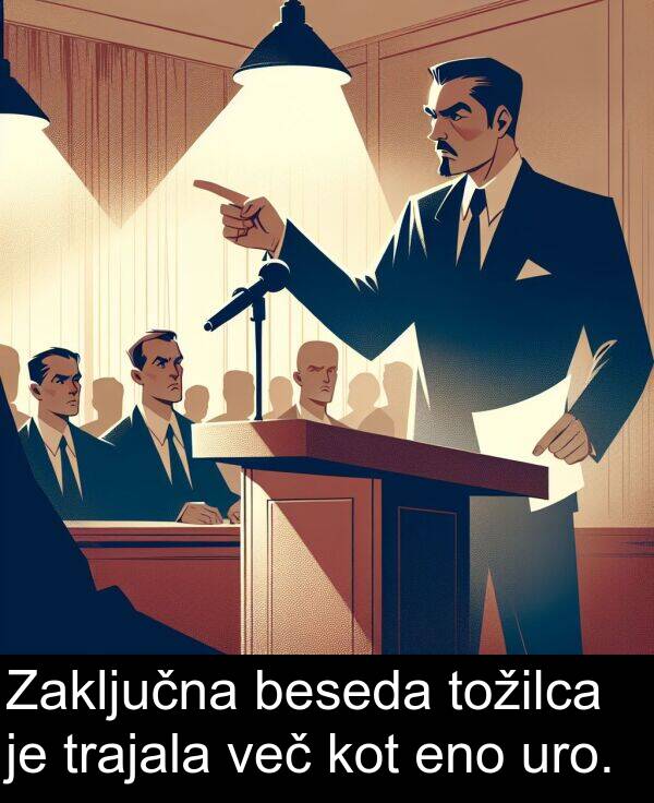 več: Zaključna beseda tožilca je trajala več kot eno uro.