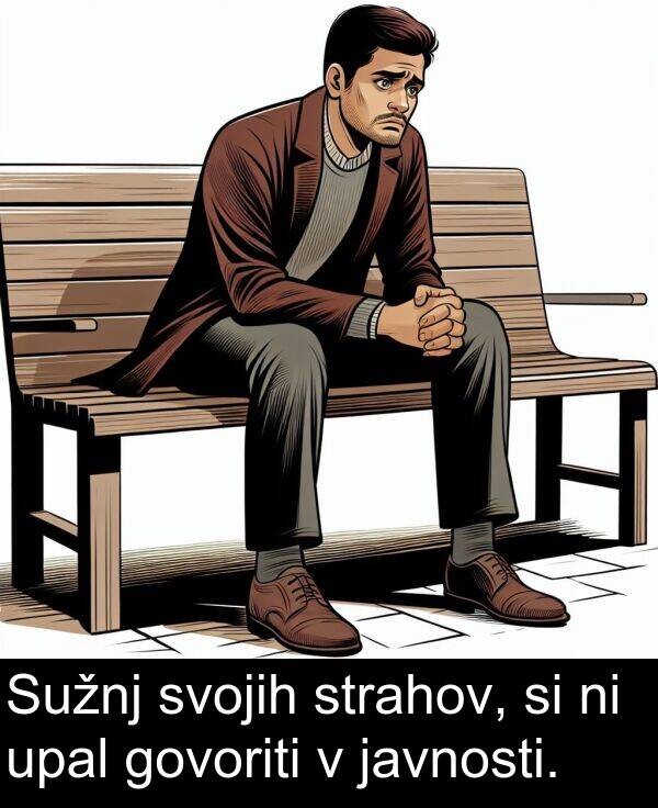 strahov: Sužnj svojih strahov, si ni upal govoriti v javnosti.