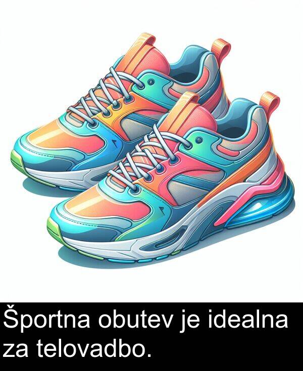 obutev: Športna obutev je idealna za telovadbo.