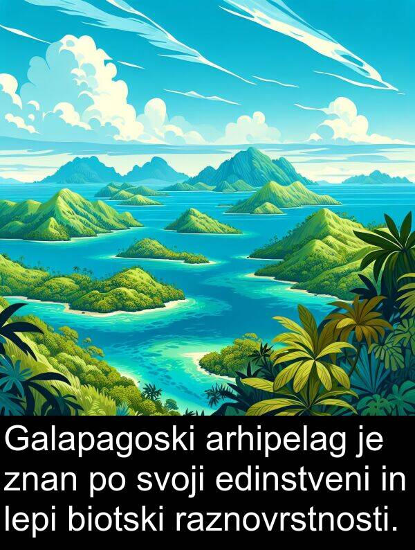 lepi: Galapagoski arhipelag je znan po svoji edinstveni in lepi biotski raznovrstnosti.