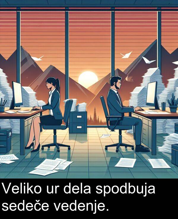 sedeče: Veliko ur dela spodbuja sedeče vedenje.