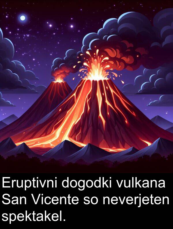 spektakel: Eruptivni dogodki vulkana San Vicente so neverjeten spektakel.