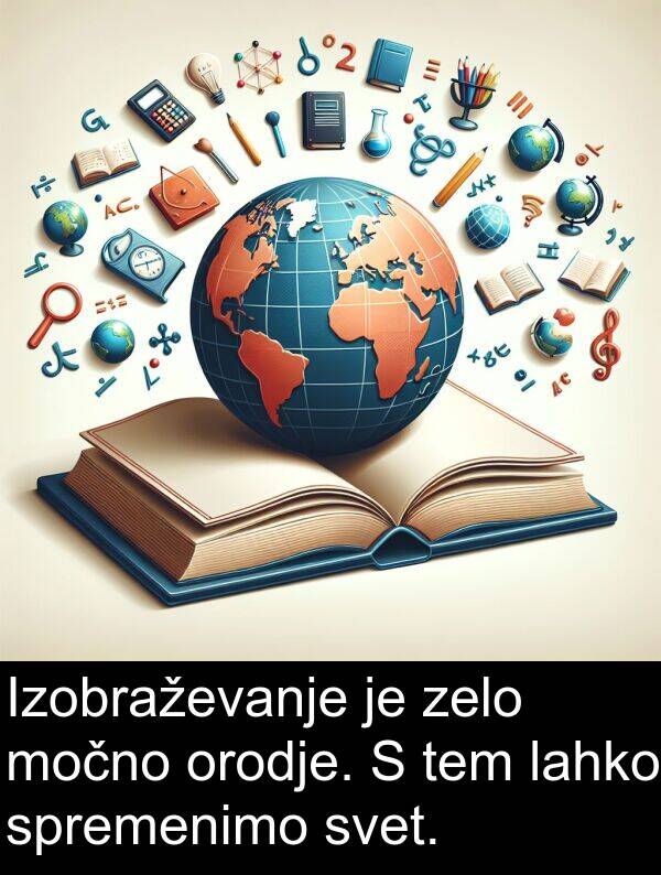 spremenimo: Izobraževanje je zelo močno orodje. S tem lahko spremenimo svet.