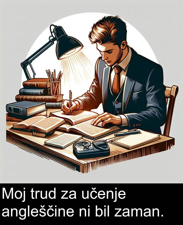 bil: Moj trud za učenje angleščine ni bil zaman.