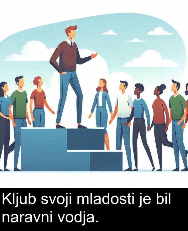 bil: Kljub svoji mladosti je bil naravni vodja.
