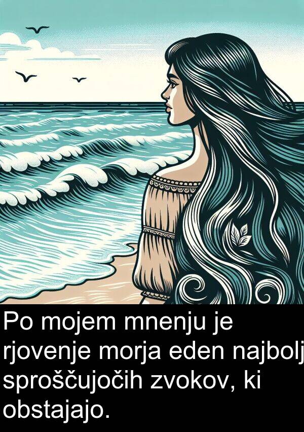 eden: Po mojem mnenju je rjovenje morja eden najbolj sproščujočih zvokov, ki obstajajo.