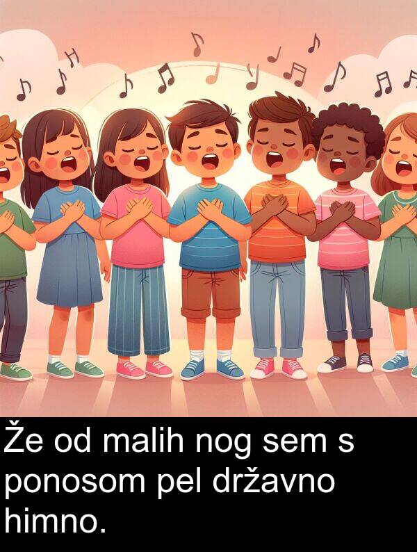 malih: Že od malih nog sem s ponosom pel državno himno.