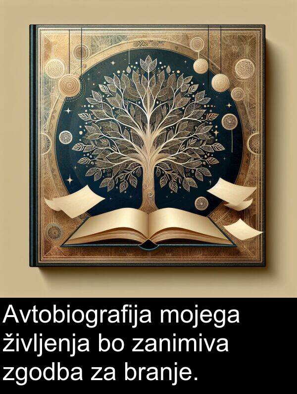 mojega: Avtobiografija mojega življenja bo zanimiva zgodba za branje.