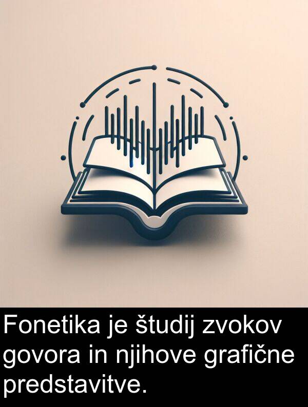 govora: Fonetika je študij zvokov govora in njihove grafične predstavitve.