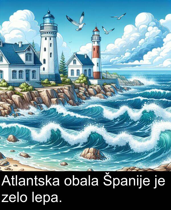 obala: Atlantska obala Španije je zelo lepa.