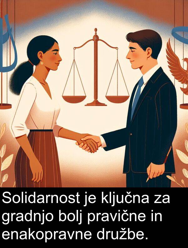 bolj: Solidarnost je ključna za gradnjo bolj pravične in enakopravne družbe.