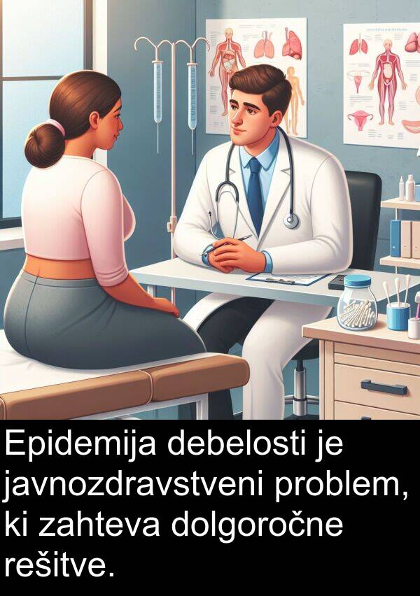 problem: Epidemija debelosti je javnozdravstveni problem, ki zahteva dolgoročne rešitve.