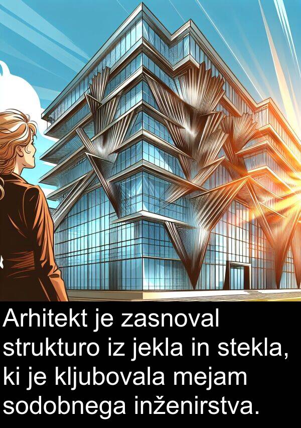 strukturo: Arhitekt je zasnoval strukturo iz jekla in stekla, ki je kljubovala mejam sodobnega inženirstva.