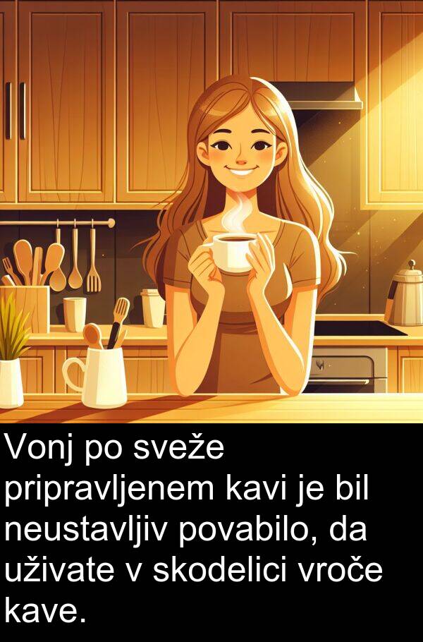 sveže: Vonj po sveže pripravljenem kavi je bil neustavljiv povabilo, da uživate v skodelici vroče kave.