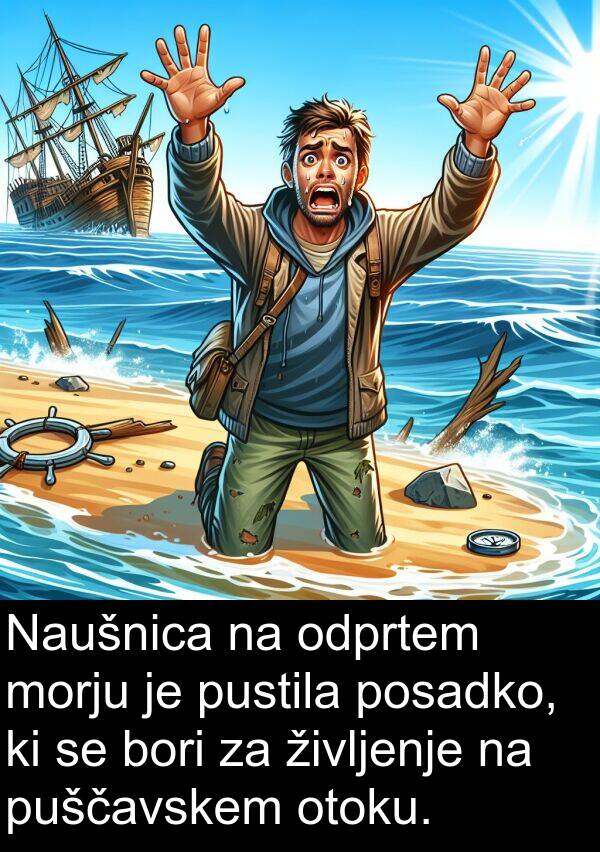 otoku: Naušnica na odprtem morju je pustila posadko, ki se bori za življenje na puščavskem otoku.