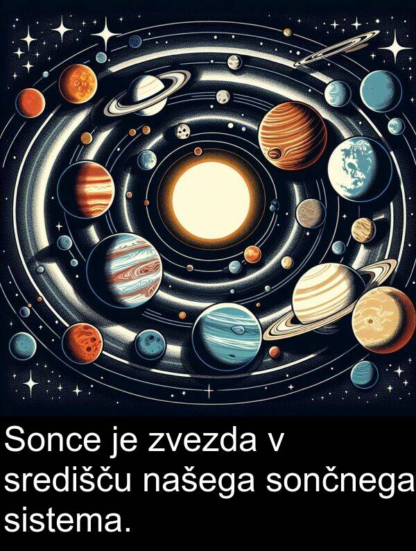 sistema: Sonce je zvezda v središču našega sončnega sistema.
