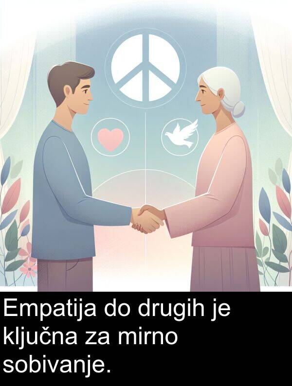 sobivanje: Empatija do drugih je ključna za mirno sobivanje.