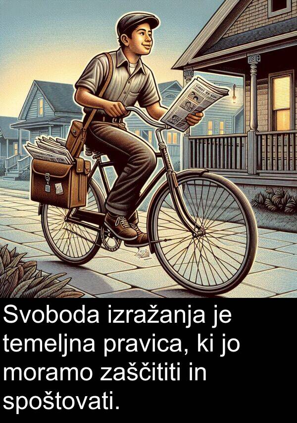 moramo: Svoboda izražanja je temeljna pravica, ki jo moramo zaščititi in spoštovati.