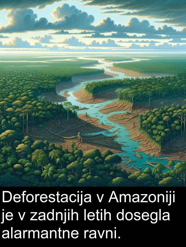 alarmantne: Deforestacija v Amazoniji je v zadnjih letih dosegla alarmantne ravni.