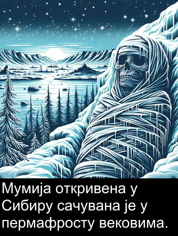 откривена: Мумија откривена у Сибиру сачувана је у пермафросту вековима.