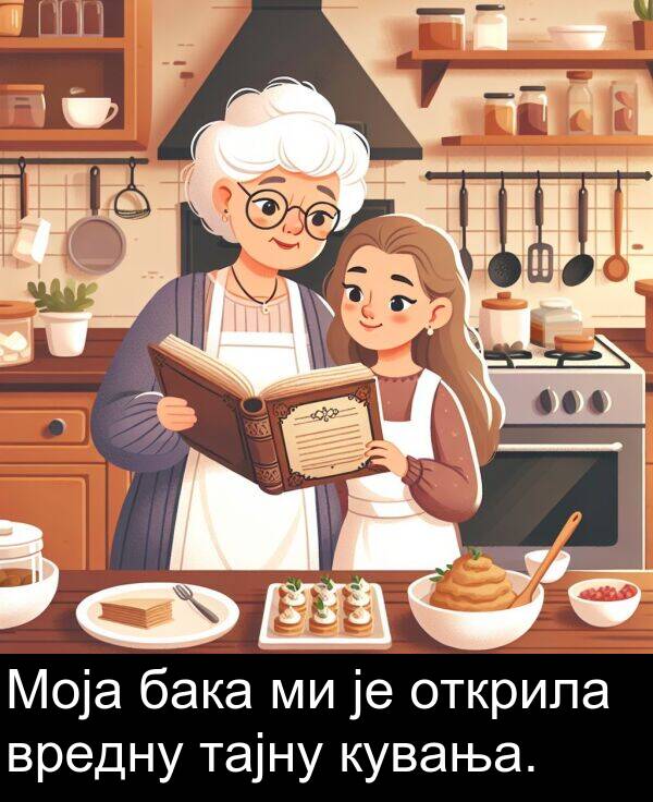 кувања: Моја бака ми је открила вредну тајну кувања.
