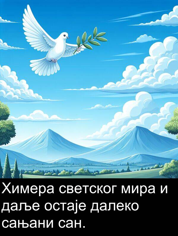 мира: Химера светског мира и даље остаје далеко сањани сан.