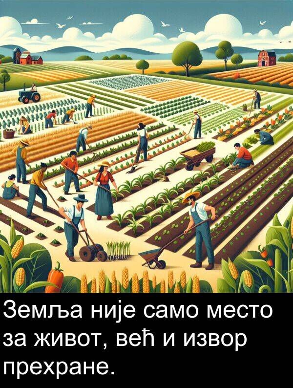 прехране: Земља није само место за живот, већ и извор прехране.