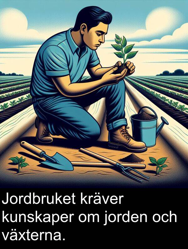 växterna: Jordbruket kräver kunskaper om jorden och växterna.