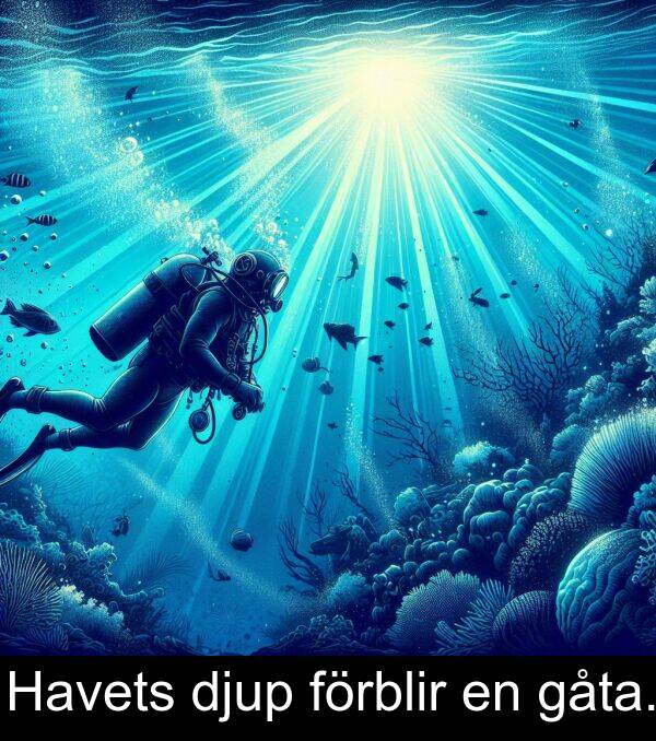 gåta: Havets djup förblir en gåta.