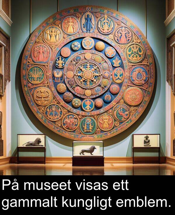 gammalt: På museet visas ett gammalt kungligt emblem.