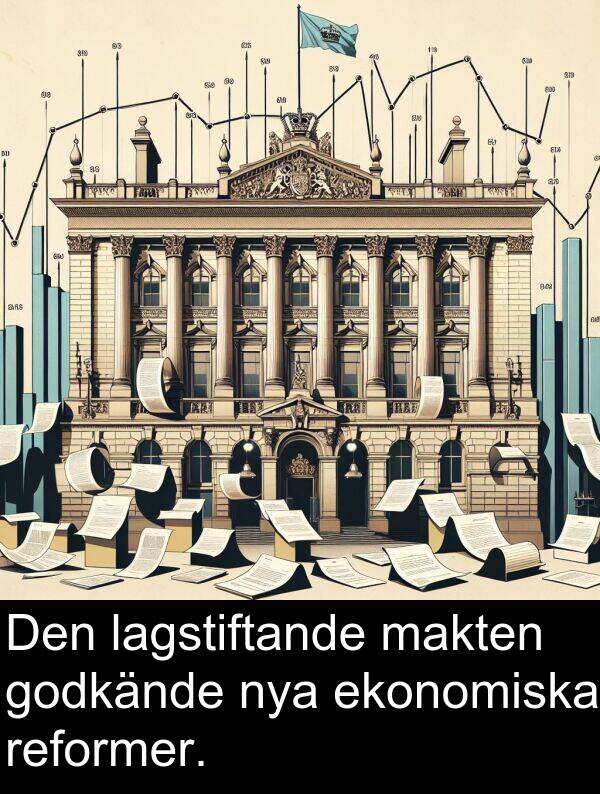 lagstiftande: Den lagstiftande makten godkände nya ekonomiska reformer.