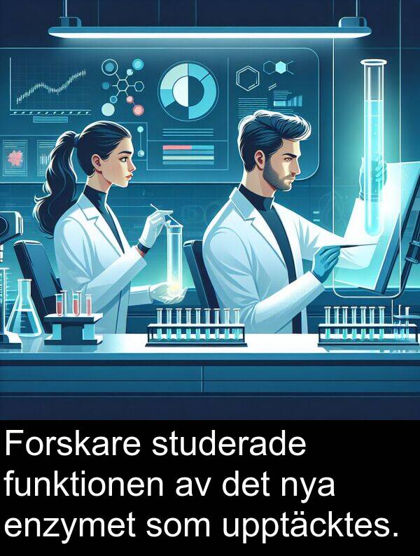 nya: Forskare studerade funktionen av det nya enzymet som upptäcktes.