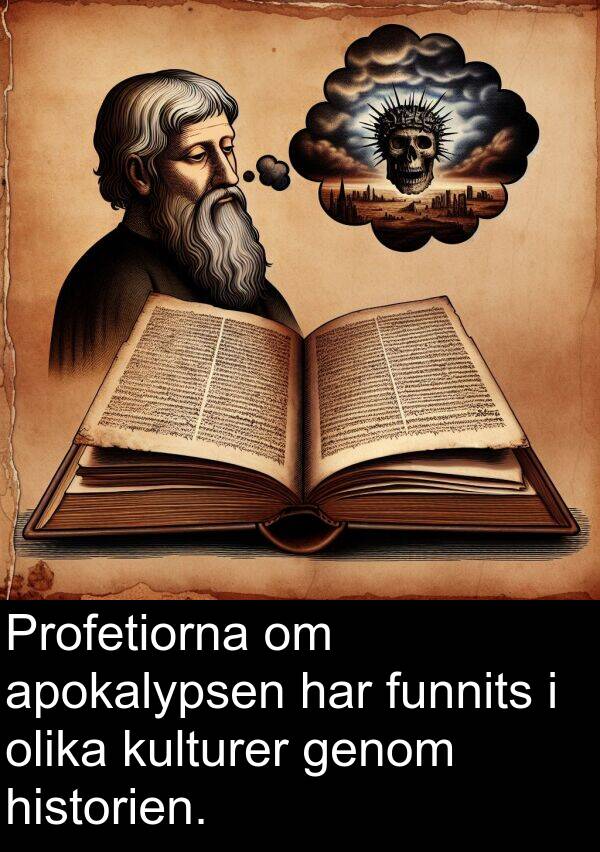 olika: Profetiorna om apokalypsen har funnits i olika kulturer genom historien.