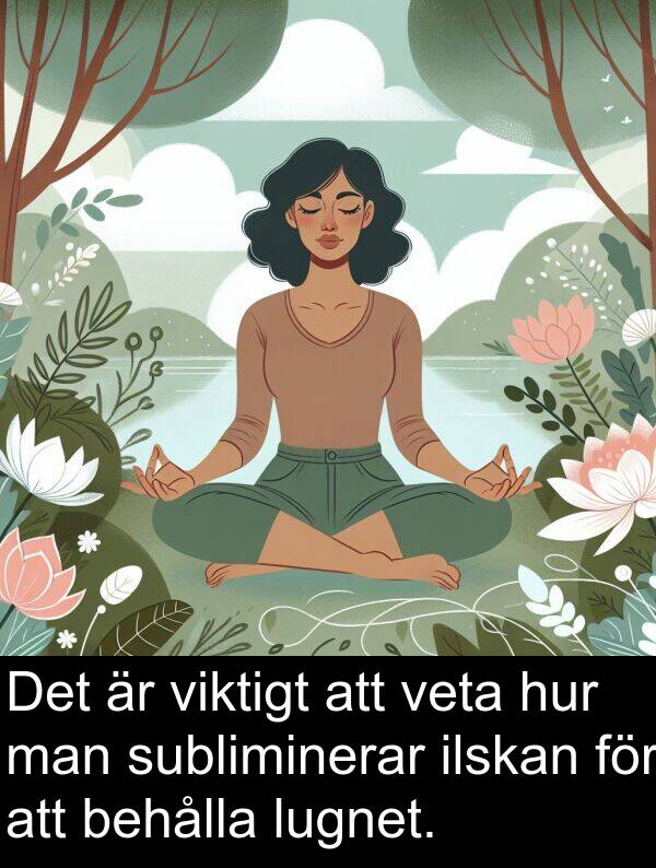 ilskan: Det är viktigt att veta hur man subliminerar ilskan för att behålla lugnet.